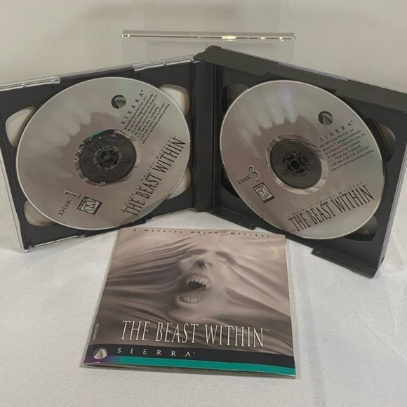 The Beast Within Gabriel Knight II 2 PC 6 CD-ROM Game Sierra 1995 Rare - Picture 3 of 5
